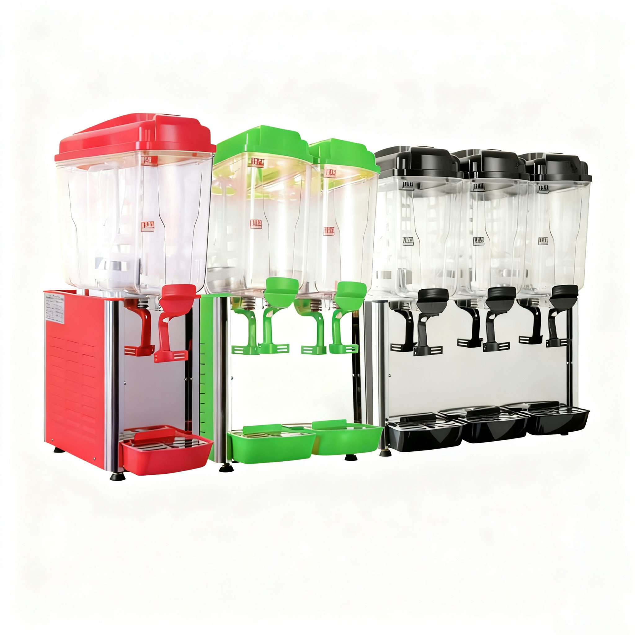 Three hopper juice dispenser